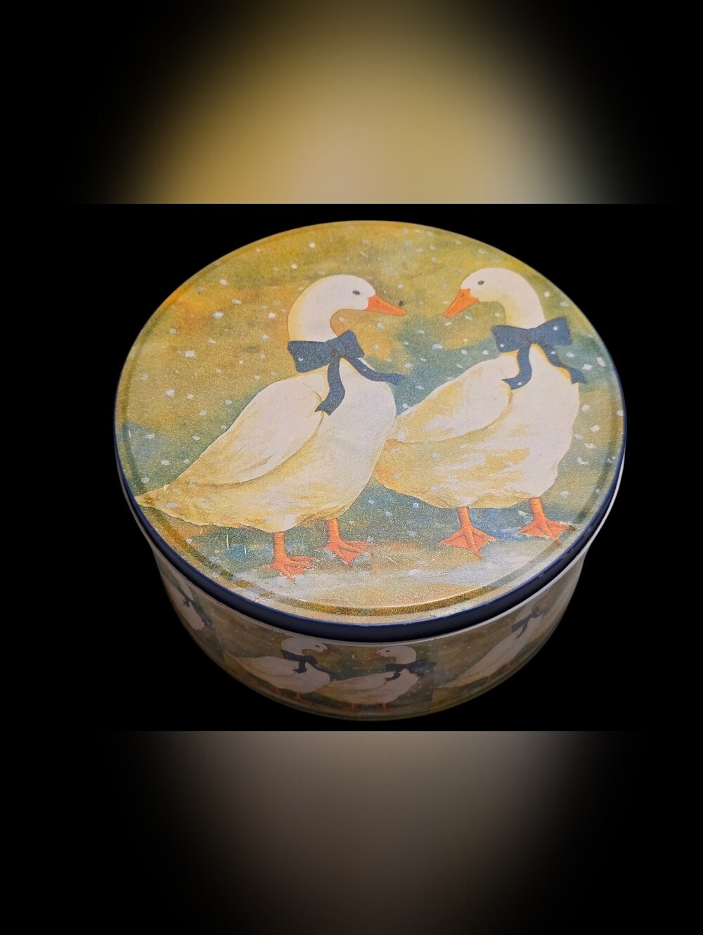 Vintage | Decorative Duck Tin Canister - Set Of 2